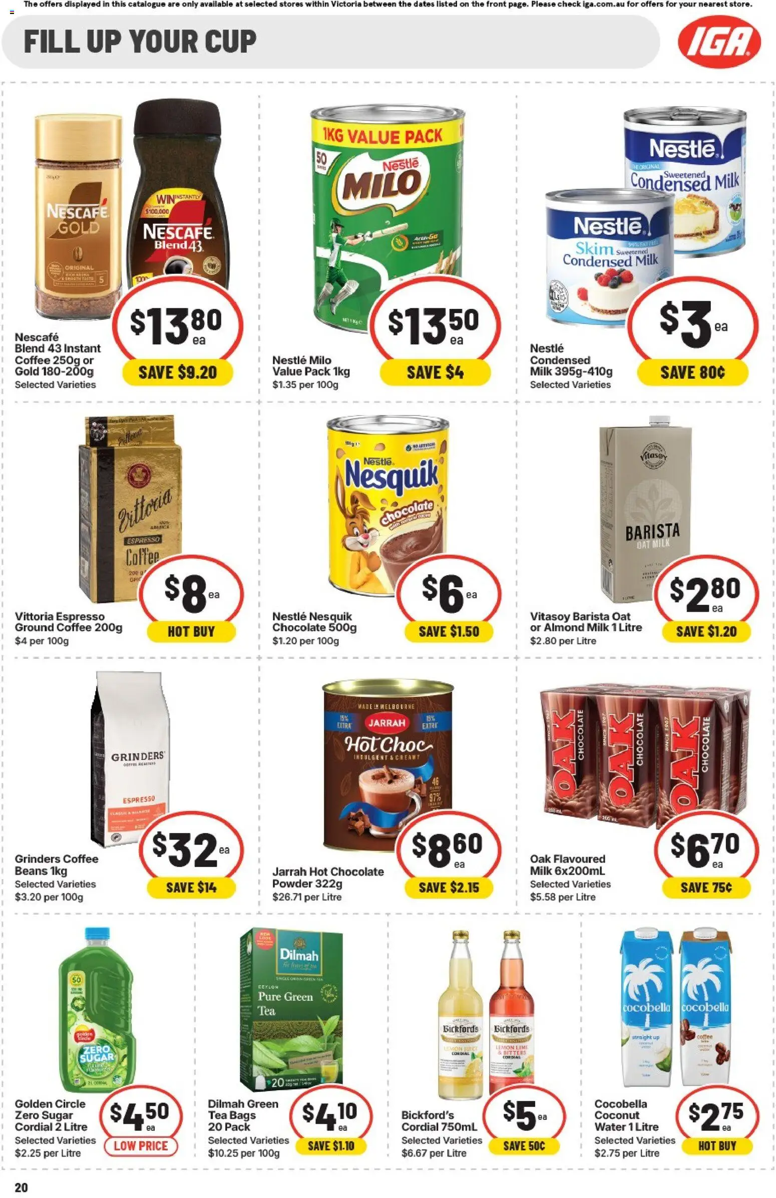 IGA catalogue - valid from 22.04.2026 | Page: 17 | Products: Tea, Pepsi, Water, Peach