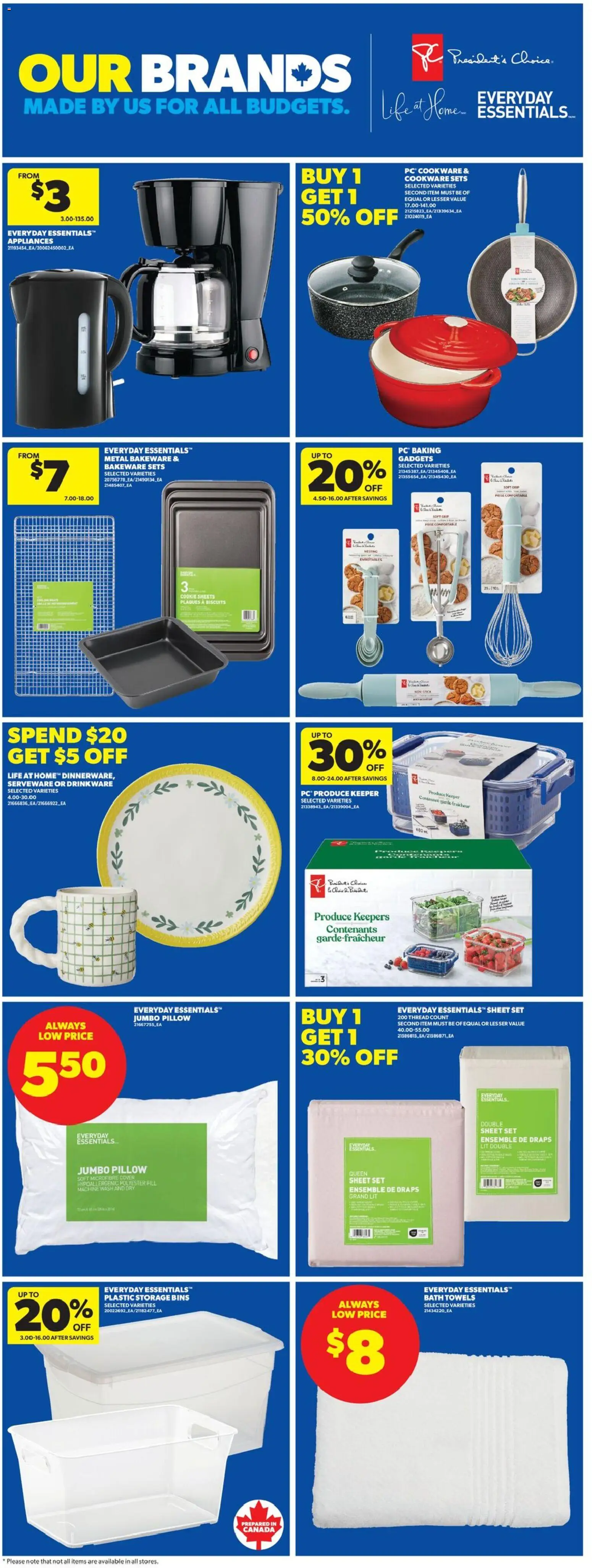 Real Canadian Superstore flyer valid from 22.01.2026 | Page: 11 | Products: Cap, Pillow, Bath