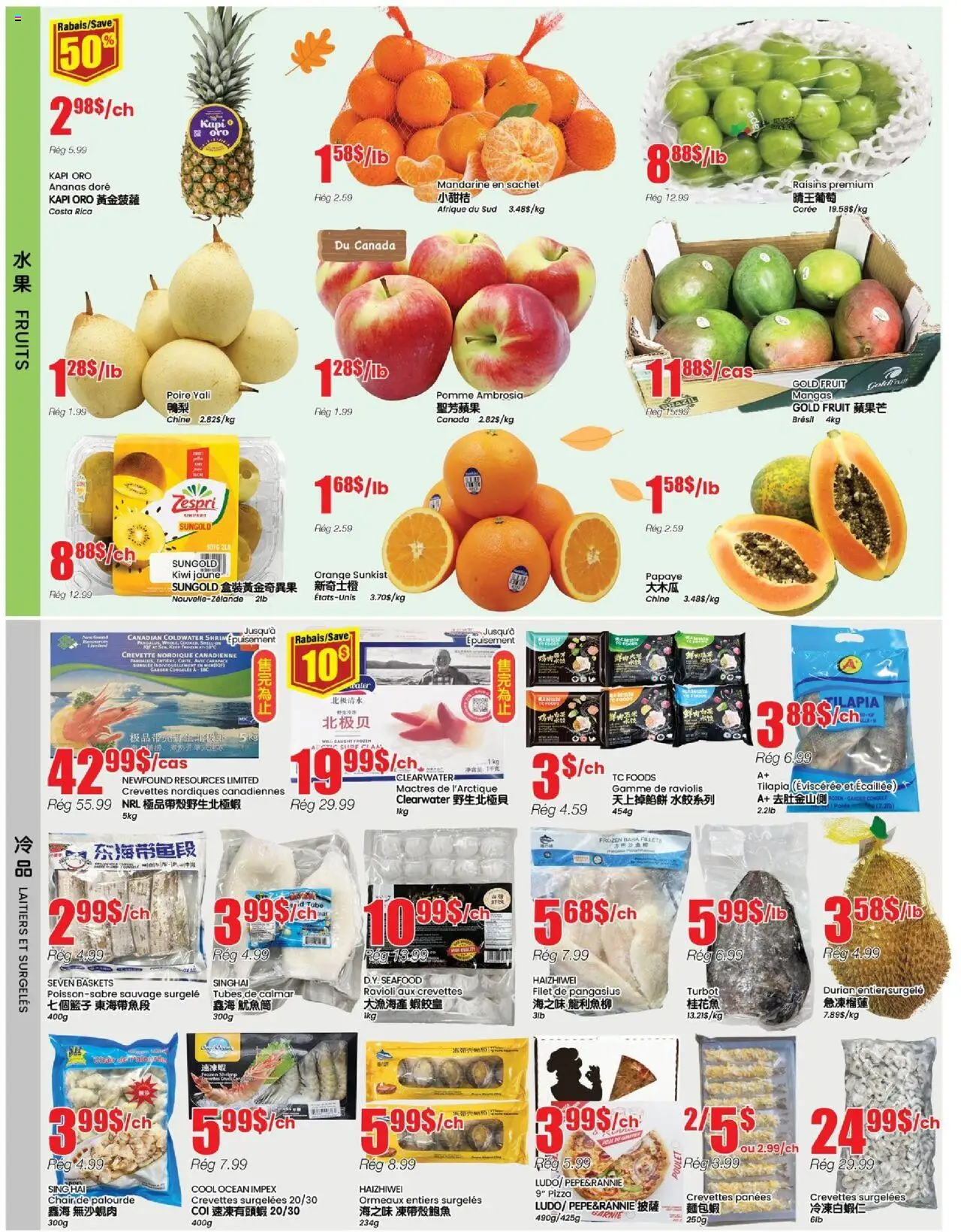 Btrust Supermarket flyer valid from 09.10.2025 | Page: 2 | Products: Kiwi, Chair, Pizza