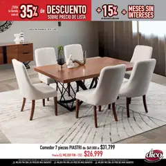 Vista previa de Muebles Dico Buen Fin , nuevo folleto de la tienda, válido en México a partir del 13.11.2025 | Página: 21 | Productos: Mesa, Sobre