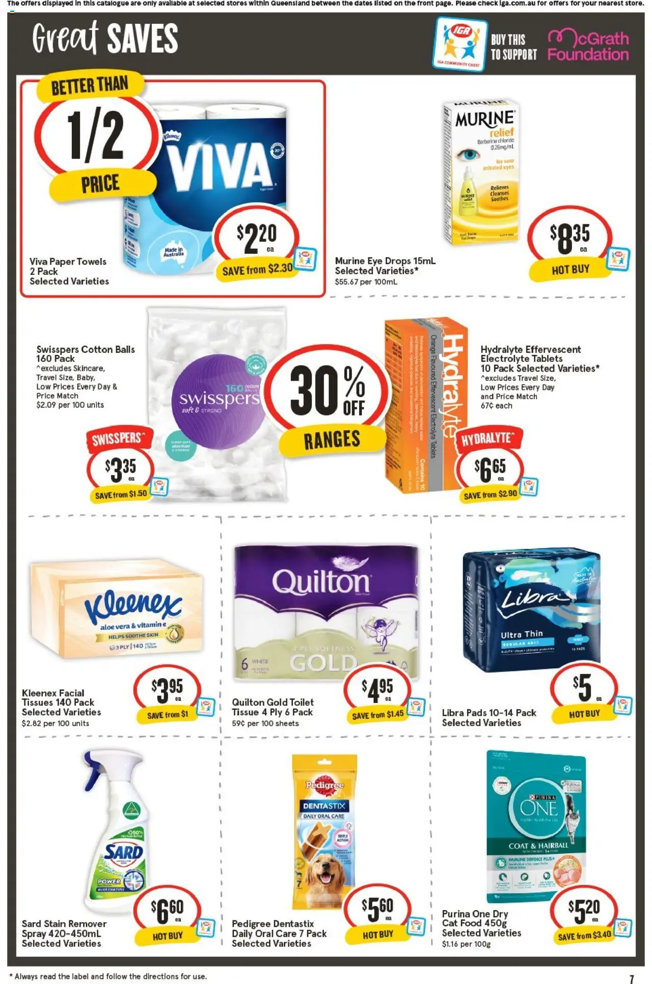 IGA catalogue - valid from 24.09.2025 | Page: 7 | Products: Stain remover, Coat, Tissues, Vitamin