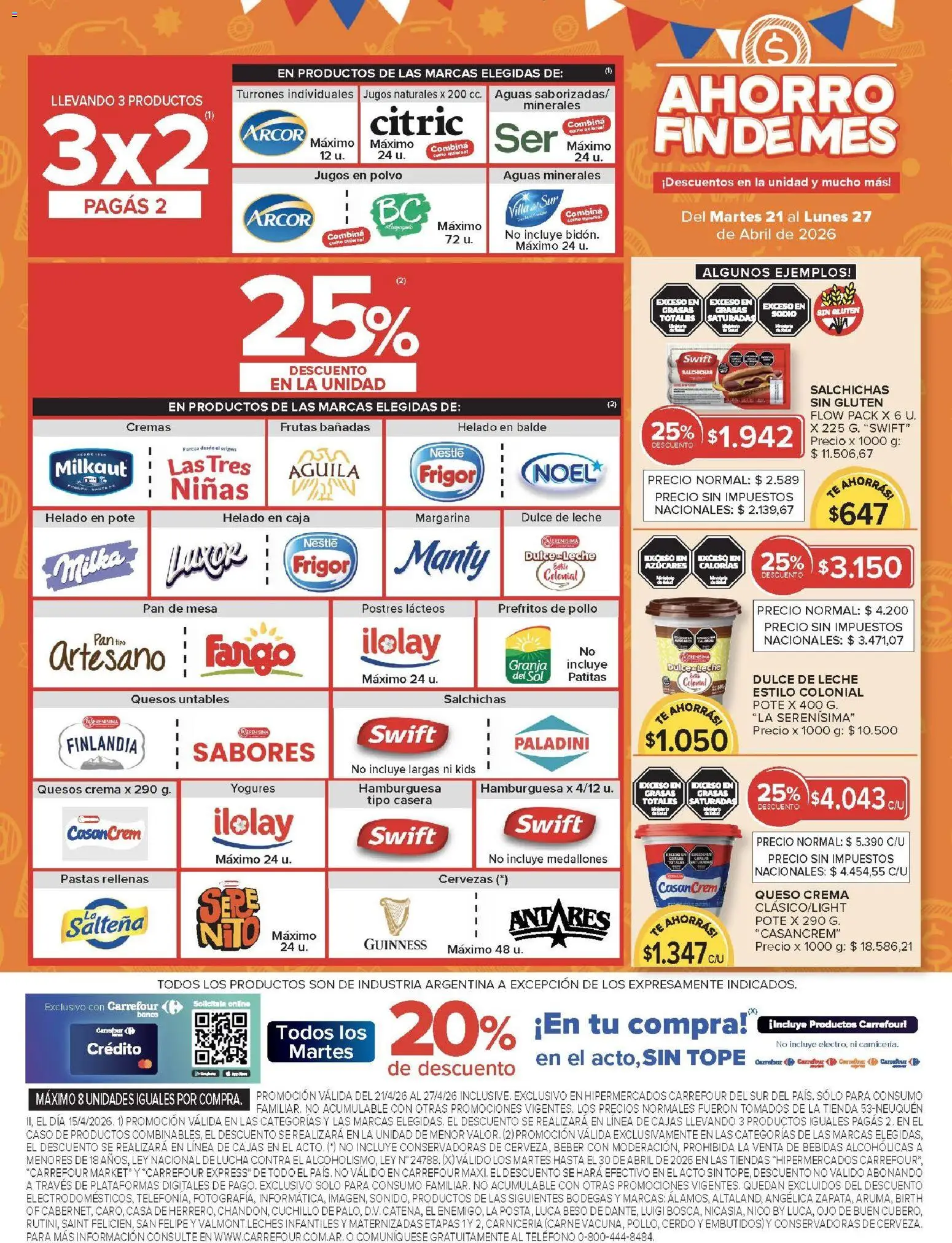 Carrefour -Carrefour Hiper │ válido desde el 21.04.2026 | Página: 9 | Productos: Caso, Caja, Queso, Margarina