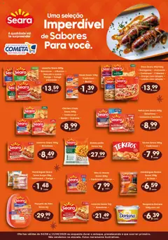 Cometa Supermercados - Ofertas Seara - Pré-Visualização do folheto da loja Cometa Supermercados, válido de 04.08.2025