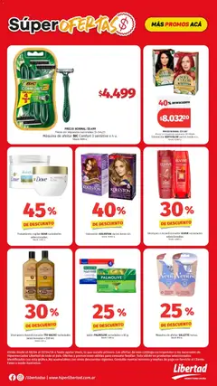 Vista previa Hipermercado Libertad - Super ofertas- semana  válido desde el 08.04.2026 | Página: 6 | Productos: Maquina de afeitar, Shampoo, Acondicionador, Jabón