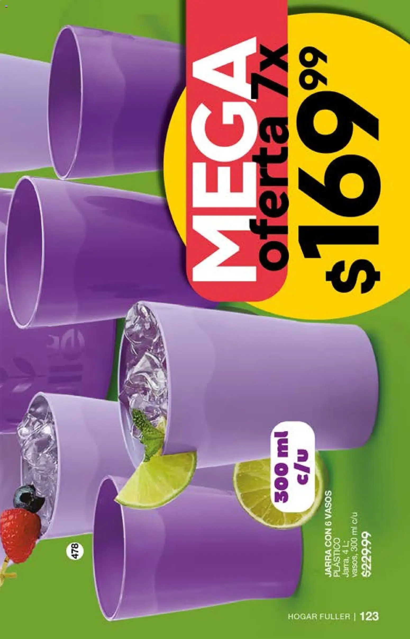 Nuevas ofertas de Fuller válidas en toda la República Mexicana desde el 29.04.2026. ¡Encuentra las mejores ofertas en Fuller campaña 2 2026! | Página: 123 | Productos: Vasos, Jarra