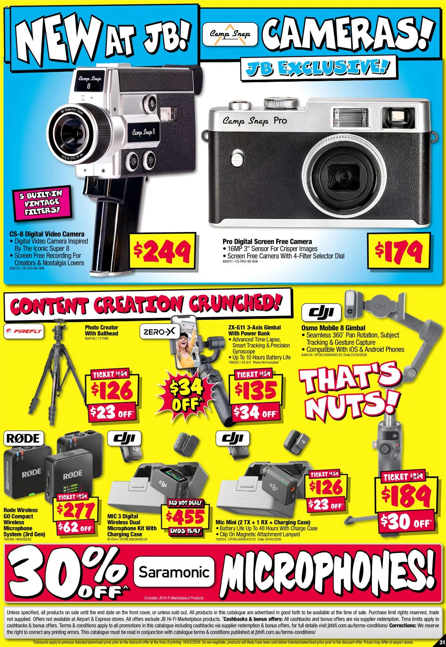 JB Hi-Fi catalogue - valid from 02.04.2026 | Page: 31 | Products: Nuts, Digital, Phone, Microphone
