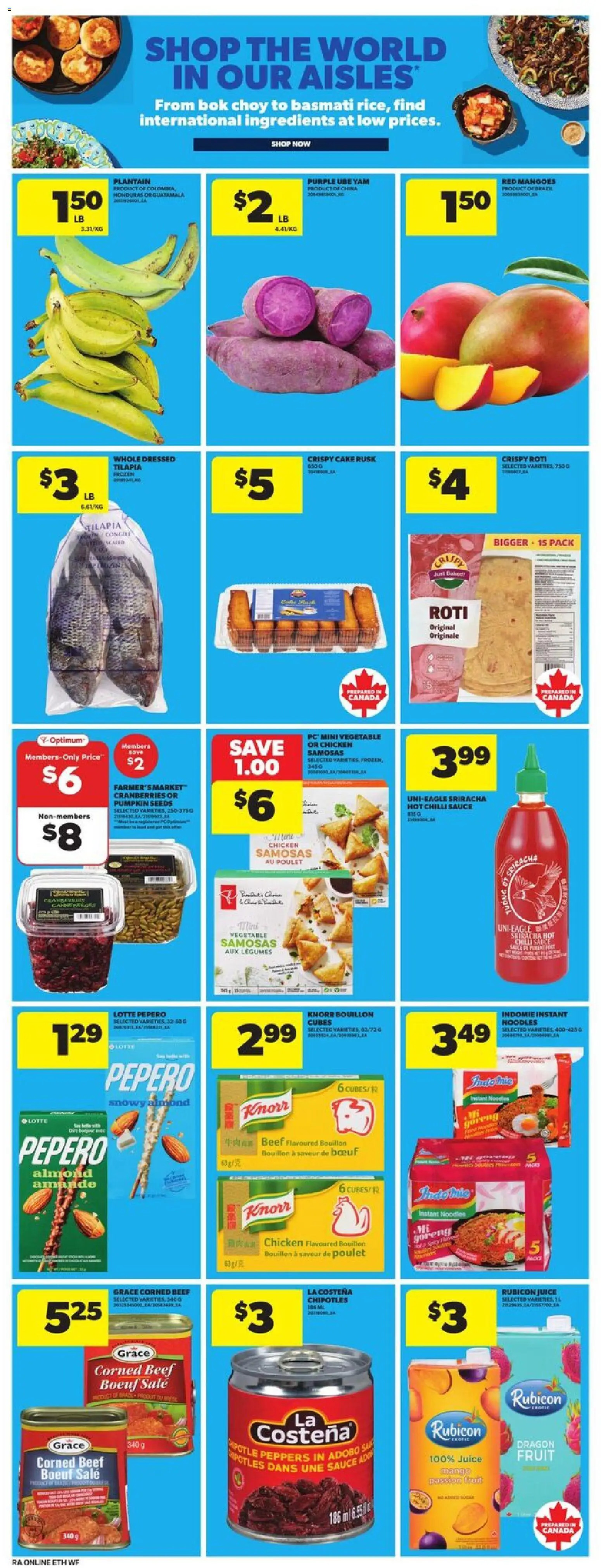 Atlantic Superstore flyer valid from 06.11.2025 | Page: 21 | Products: Noodles, PC, Pumpkin, Juice
