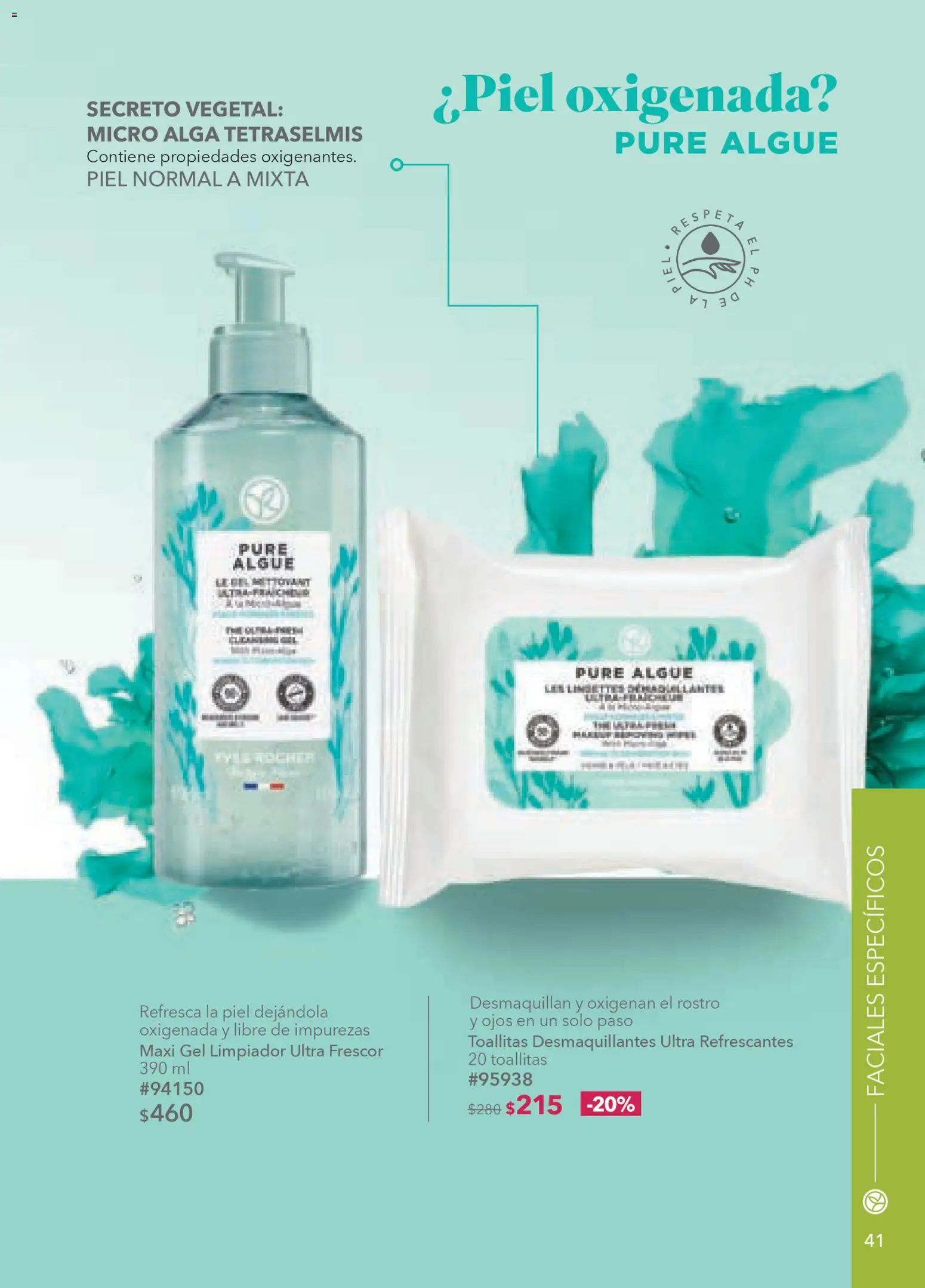 Nuevas ofertas de Yves Rocher válidas en toda la República Mexicana desde el 30.12.2025. ¡Encuentra las mejores ofertas en Yves Rocher campaña 1 2026! | Página: 41 | Productos: Toallitas desmaquillantes, Limpiador