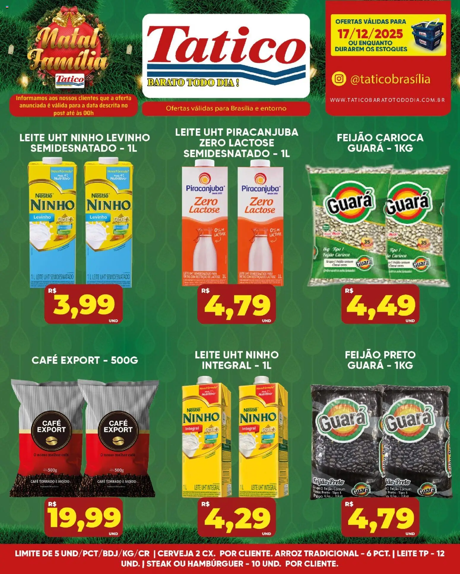 Tatico Folheto - válido de 17.12.2025 | Página: 15 | Produtos: Feijão, Leite, Café, Cerveja