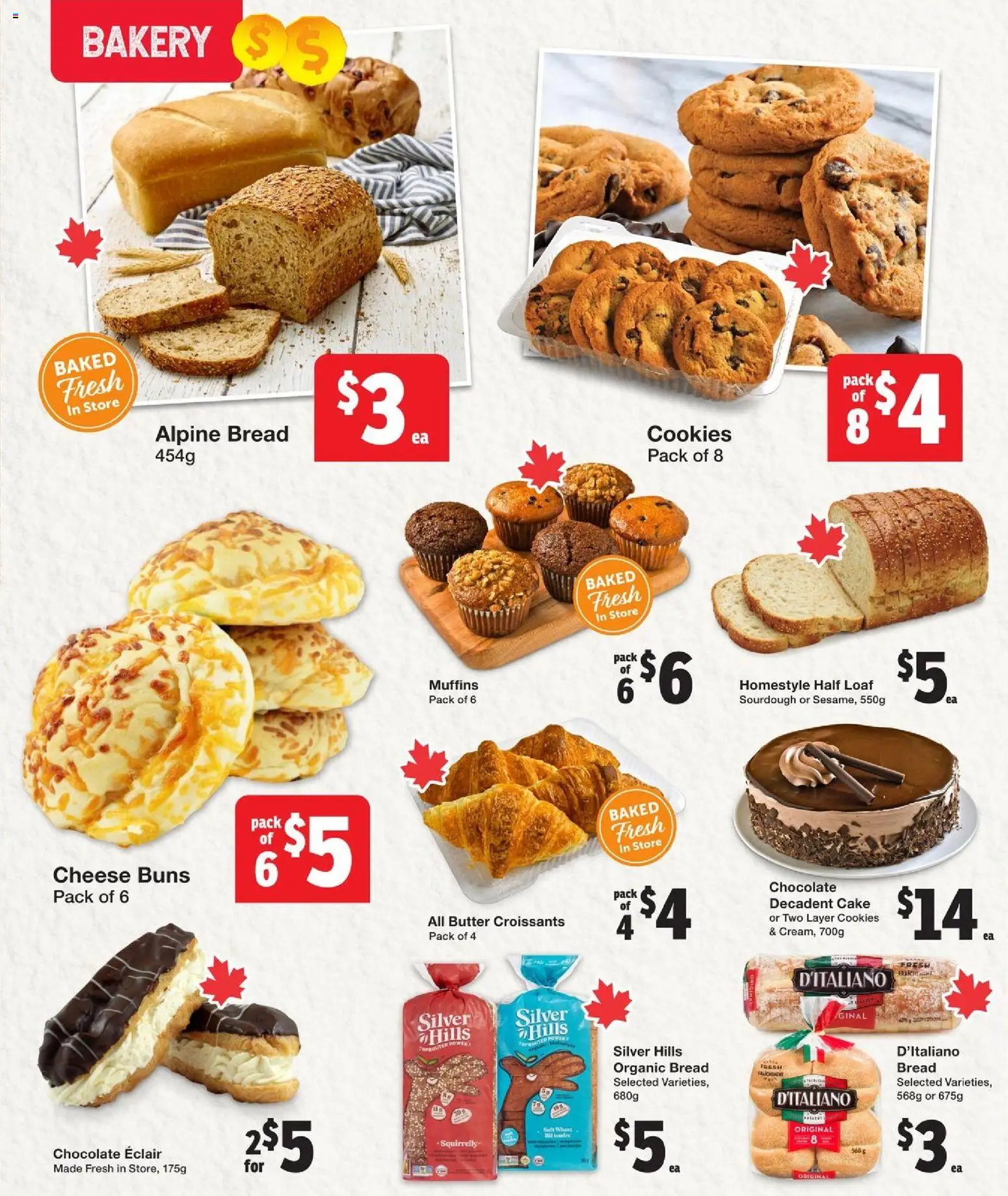 Quality Foods flyer valid from 09.04.2026 | Page: 7 | Products: Cookies, Butter, Bread, Chocolate