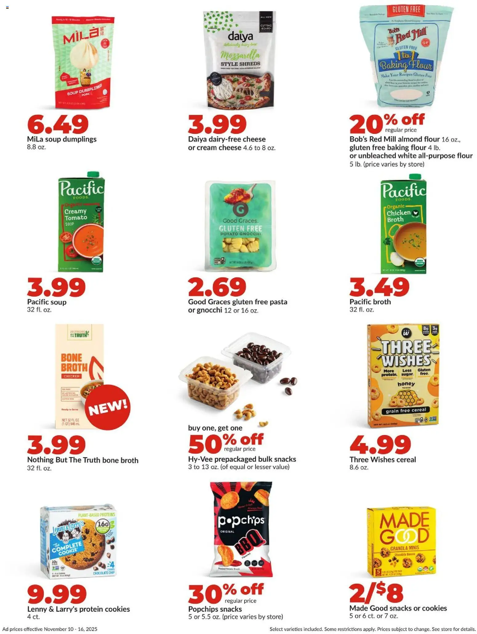 HyVee Weekly Ad - valid from 10.11.2025 | Page: 38 | Products: Cheese, Pork, Pasta, Cream