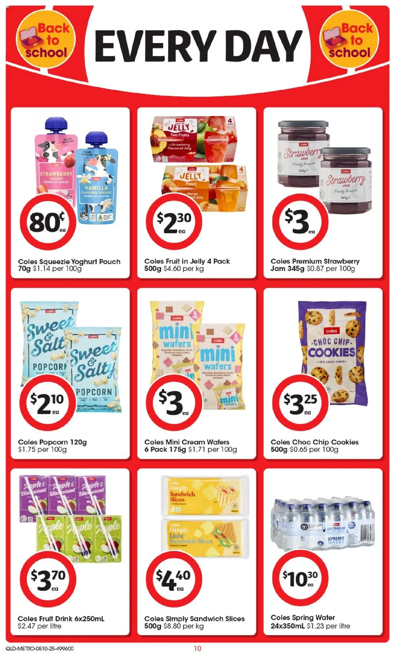 Coles catalogue - valid from 08.10.2025 | Page: 10 | Products: Chips, Fruits, Salt, Peach