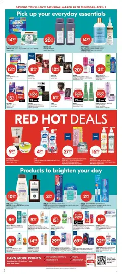 Preview of Shoppers weekly flyer / circulaire from shop Shoppers valid from 27.03.2026 | Page: 8 | Products: Cream, Shampoo, Conditioner, Toothpaste