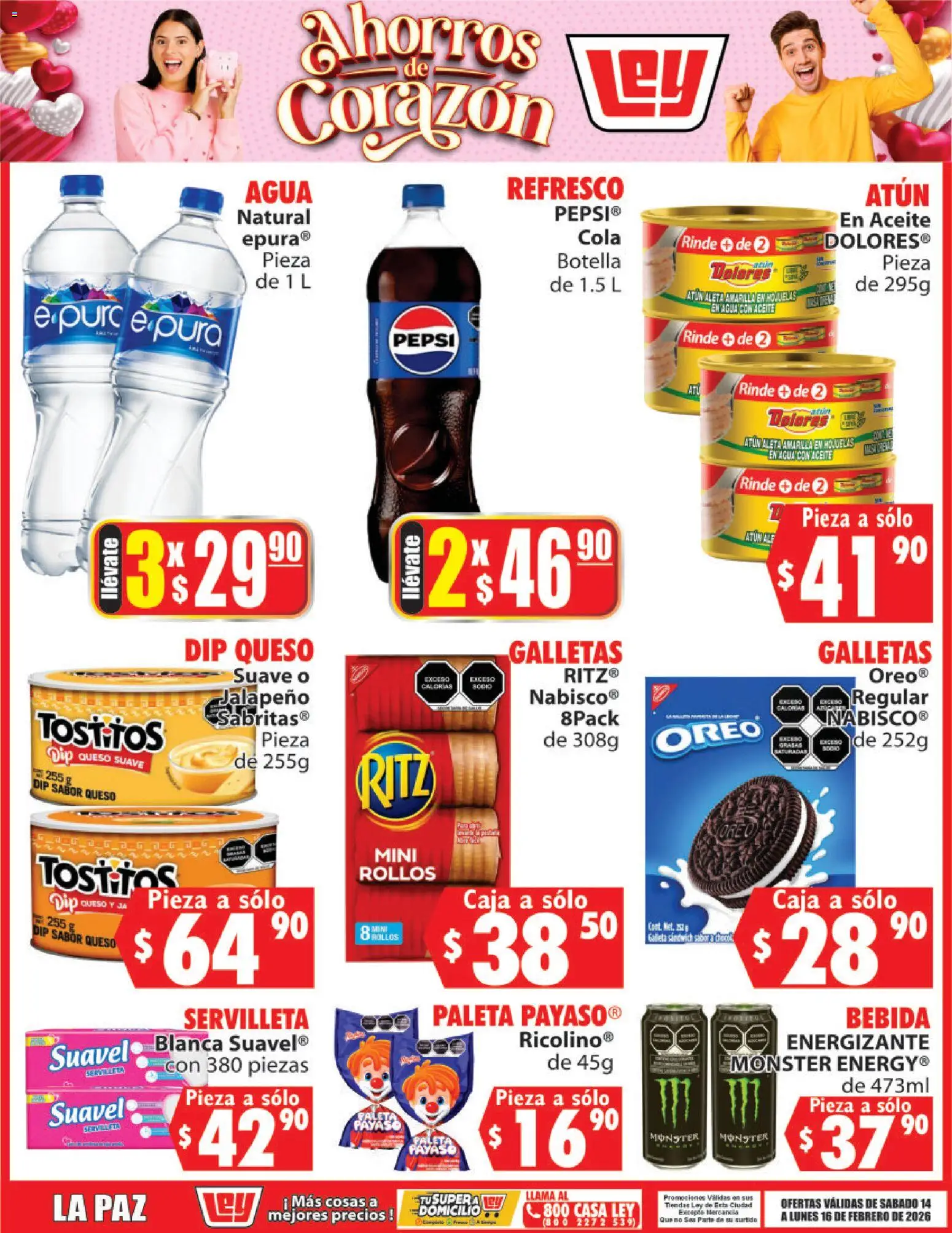 Nuevas ofertas de Casa Ley válidas en toda la República Mexicana desde el 14.02.2026. ¡Encuentra las mejores ofertas en Casa Ley folleto Ahorros de Corazón! | Página: 12