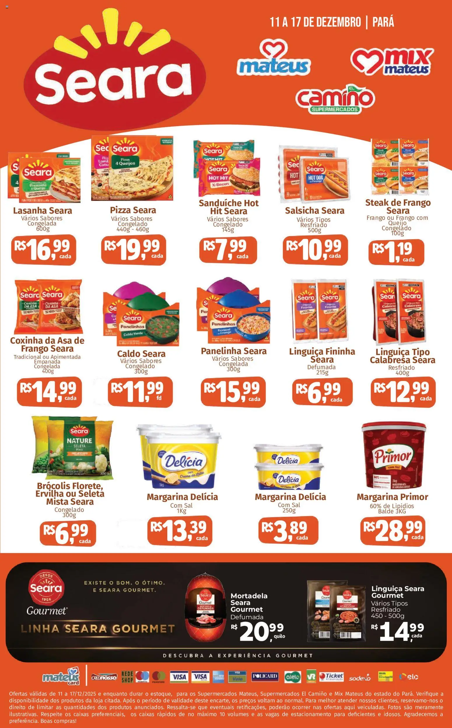 Mateus Folheto - válido de 11.12.2025 | Página: 1 | Produtos: Ervilha, Linguiça, Sanduíche, Frango