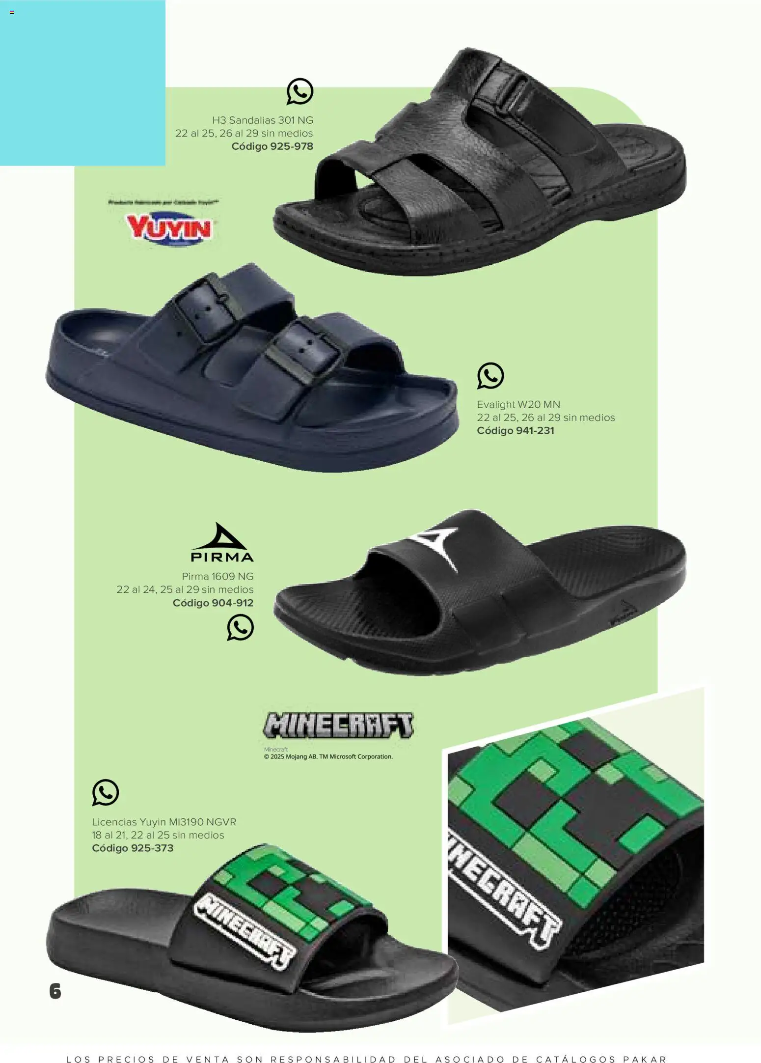 Nuevas ofertas de SC Pakar válidas en toda la República Mexicana desde el 30.01.2026. ¡Encuentra las mejores ofertas en SC Pakar catálogo Junior! | Página: 6 | Productos: Sandalias