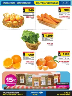 Vista previa Carrefour Maxi Frutas y Verduras | Córdoba válido desde el 15.09.2025