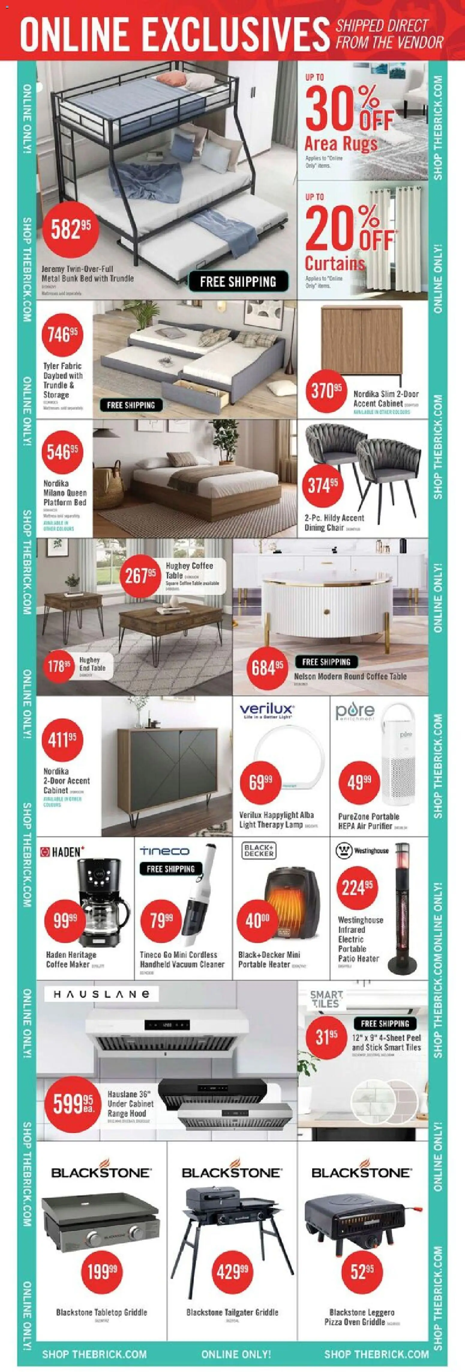 The Brick flyer valid from 21.11.2025 | Page: 17 | Products: Bed, Coffee table, Table, Pizza