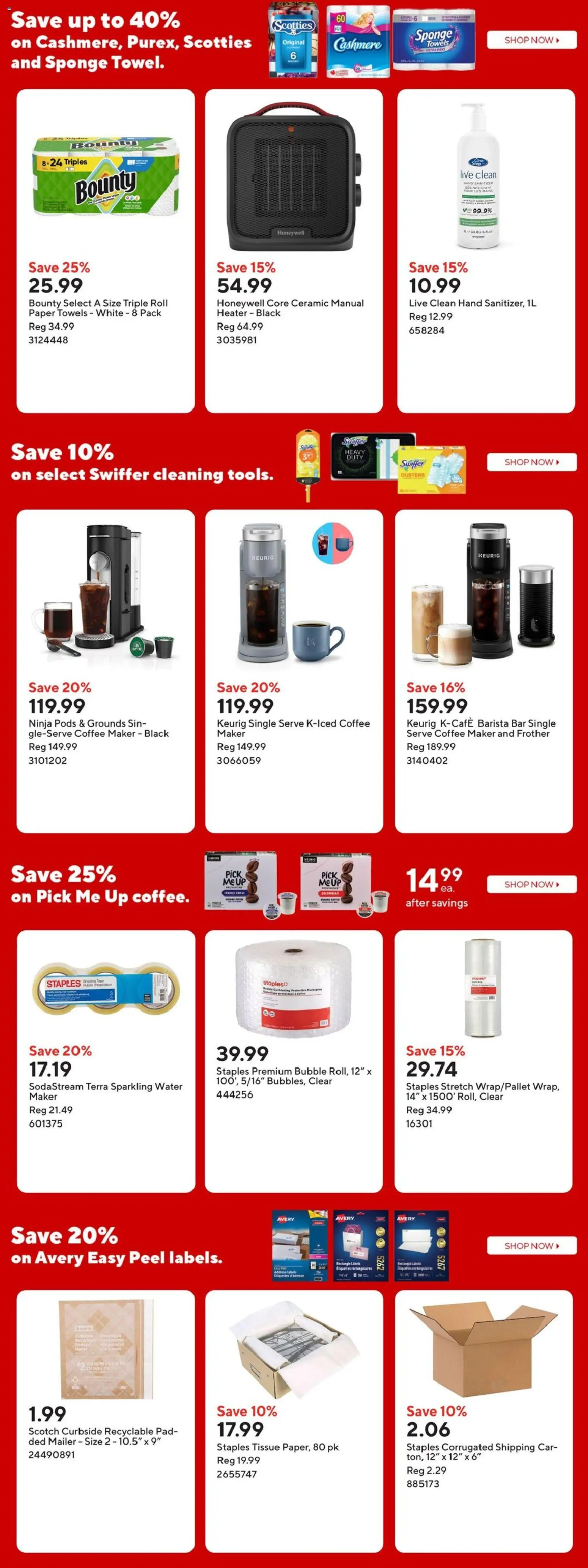 Staples flyer valid from 27.02.2026 | Page: 15 | Products: Coffee maker, Sponge, Coffee