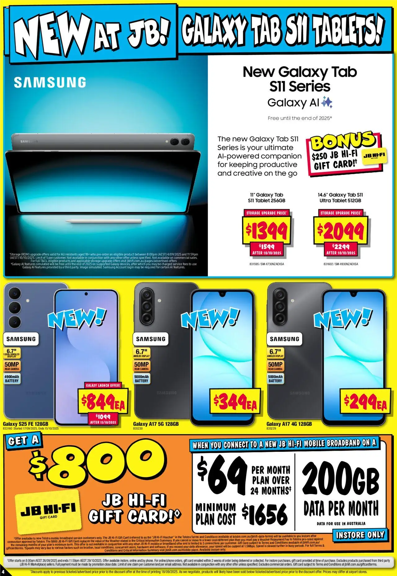 JB Hi-Fi catalogue - valid from 02.10.2025 | Page: 4 | Products: Battery, Tablet, Camera, Tablets