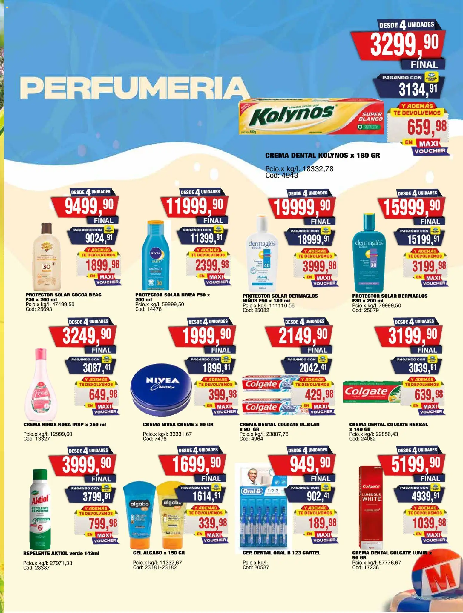 Maxiconsumo ofertas │ válido desde el 05.01.2026 | Página: 27 | Productos: Repelente, Protector solar, Té, Crema