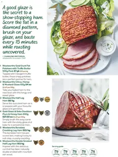 Preview of Woolworths Christmas Inspiration Guide - valid from 26.11.2025 | Page: 15 | Products: Diamond, Brush, Ham, Potatoes