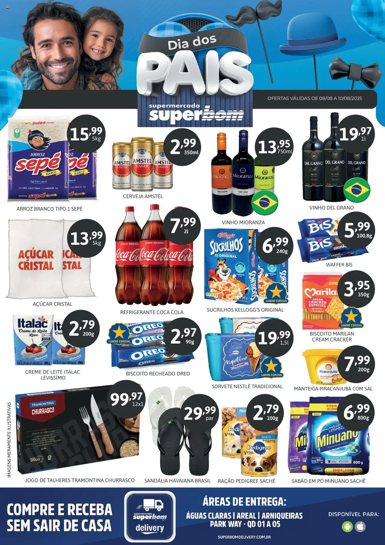 Superbom Folheto - válido de 08.08.2025 | Página: 1 | Produtos: Sabão em pó, Açúcar, Sal, Cream cracker