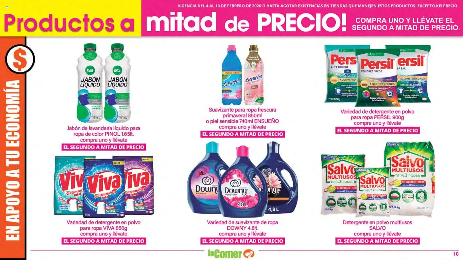 Nuevas ofertas de La Comer válidas en toda la República Mexicana desde el 04.02.2026. ¡Encuentra las mejores ofertas en La Comer folleto! | Página: 10