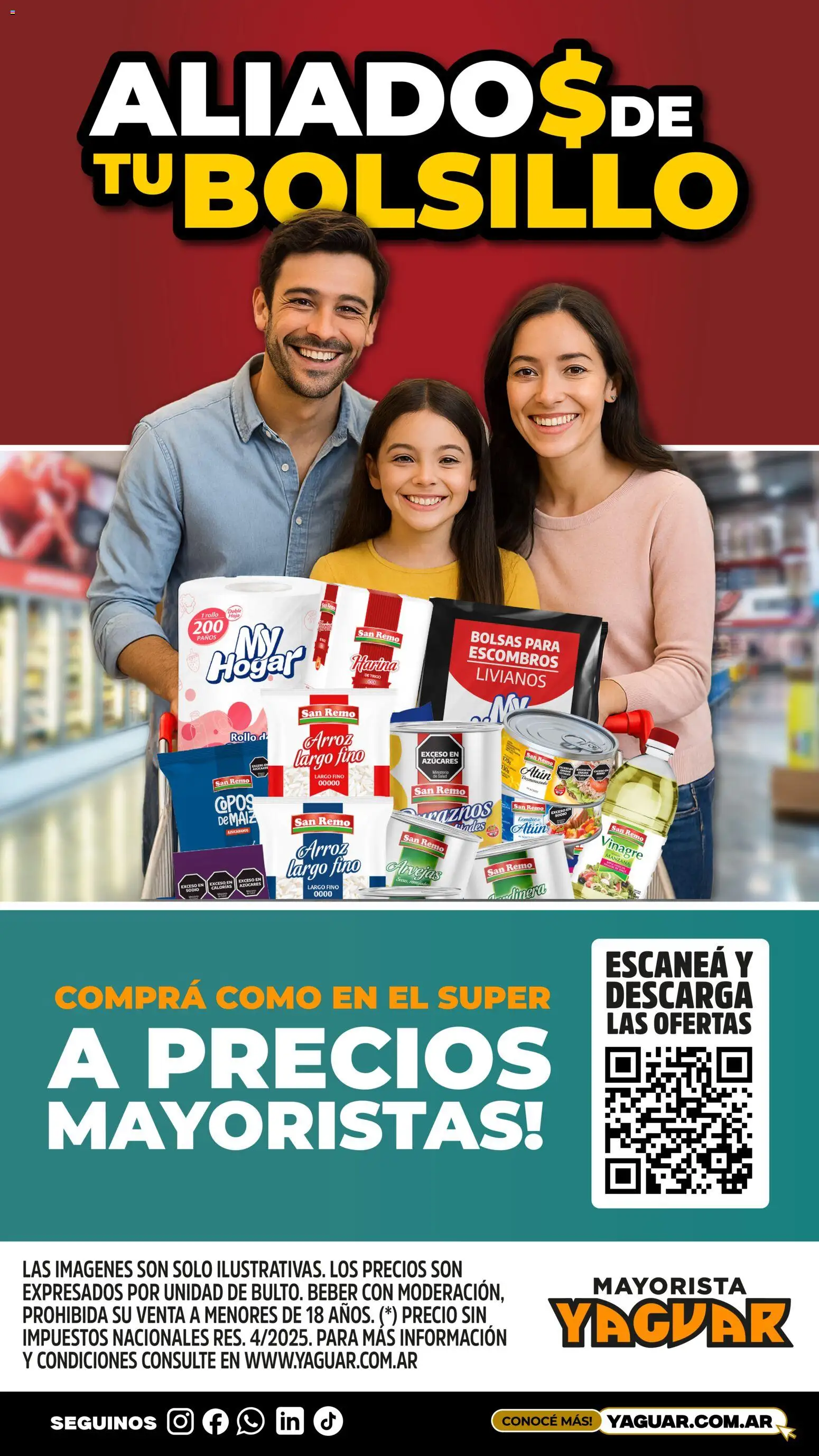 Yaguar catálogo │ válido desde el 07.12.2025 | Página: 3 | Productos: Arvejas, Maiz, Atún, Arroz