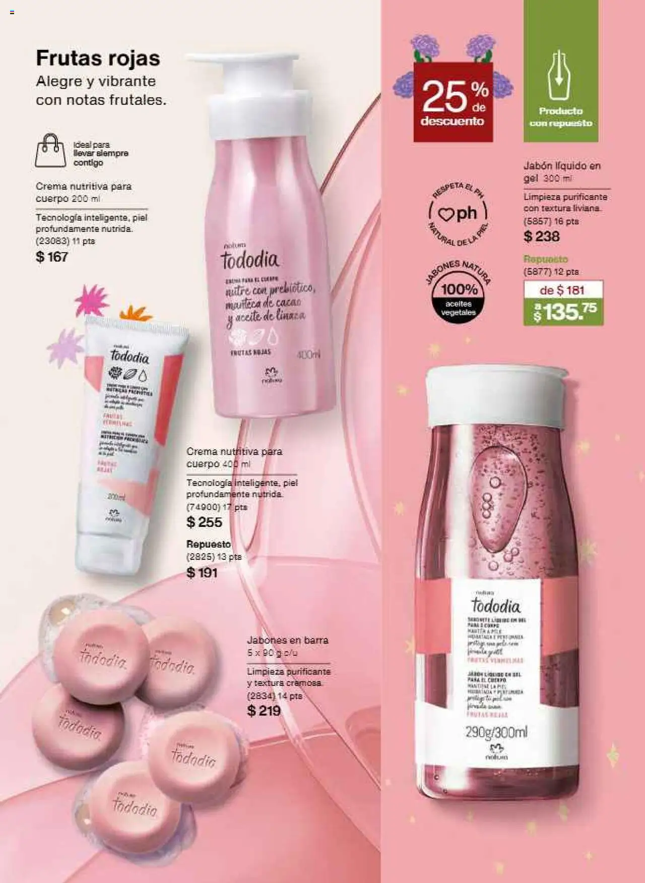 Nuevas ofertas de Natura válidas en toda la República Mexicana desde el 17.09.2025. ¡Encuentra las mejores ofertas en Natura - Campaña 15 2025! | Página: 131 | Productos: Jabón líquido, Crema, Aceite, Barra