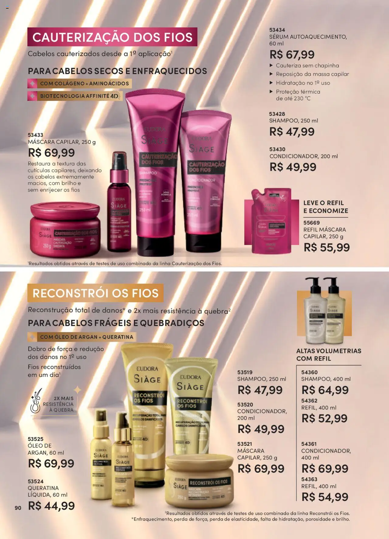 Eudora Folheto - válido de 08.09.2025 | Página: 90 | Produtos: Chapinha, Óleo, Sérum, Massa