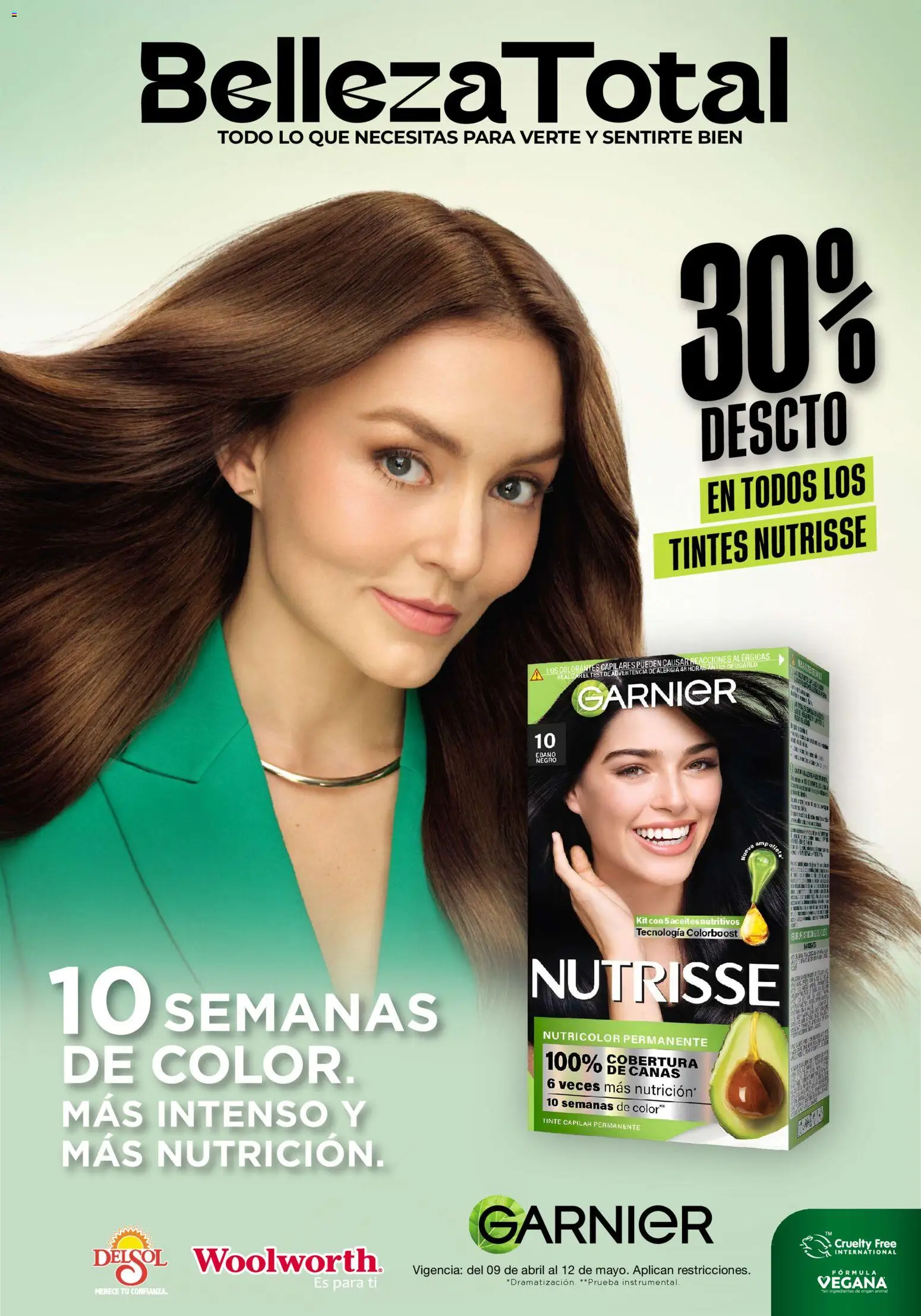 Nuevas ofertas de Del Sol y Woolworth válidas en toda la República Mexicana desde el 09.04.2026. ¡Encuentra las mejores ofertas en Del Sol y Woolworth catálogo Beauty Days ! | Página: 11
