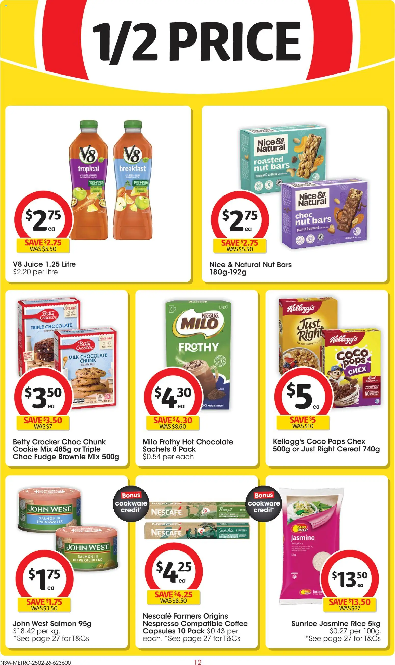 Coles catalogue - valid from 25.02.2026 | Page: 12 | Products: Coffee, Chocolate, Cookware, Cereal