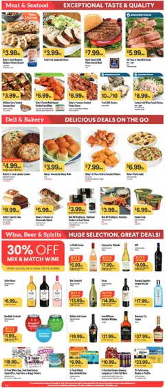 Preview of Raley's weekly ads valid from 15.10.2025 | Page: 2 | Products: Cheese, Pork, Bourbon, Salad