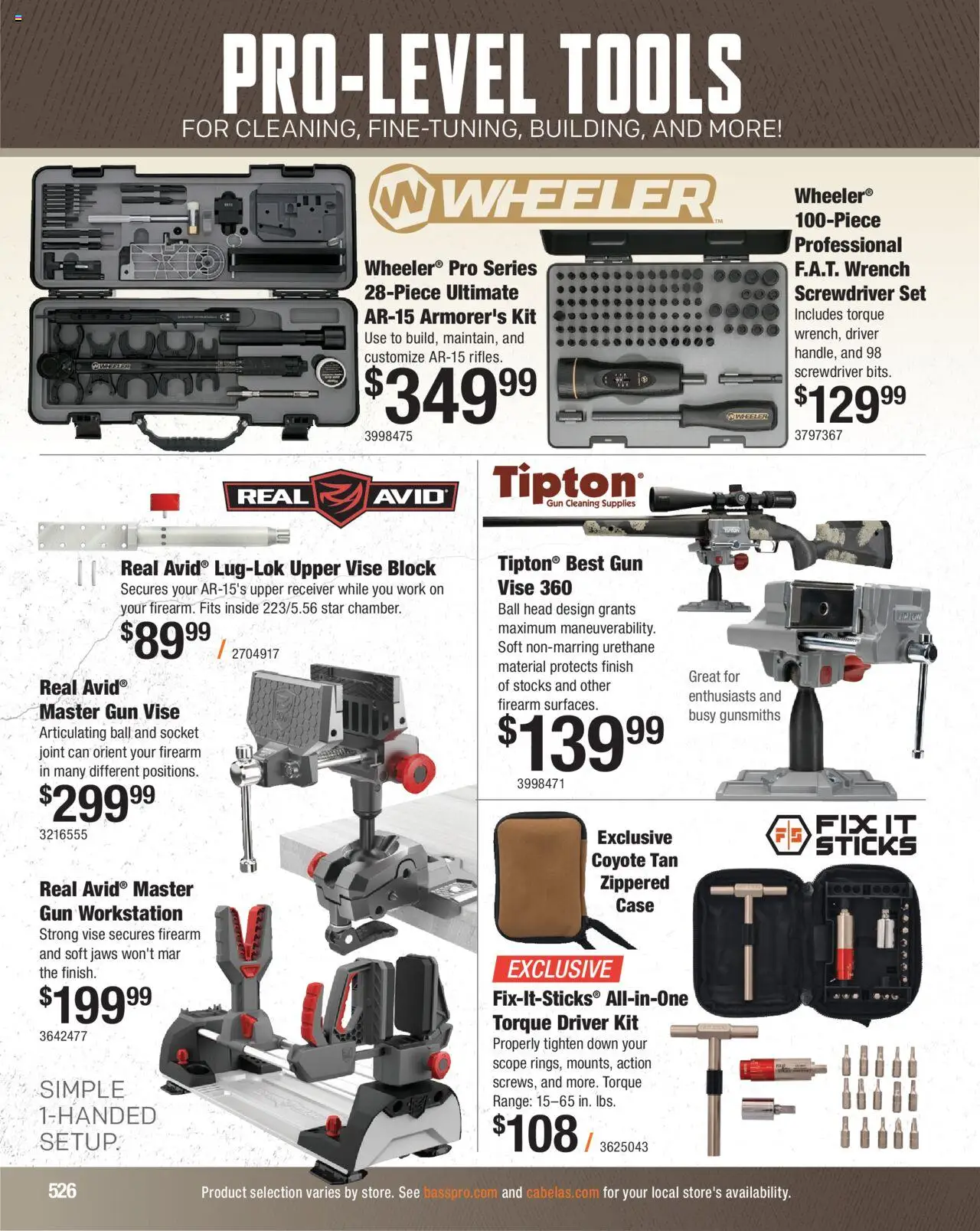 Cabela's Hunting Master 25 - valid from 11.08.2025 | Page: 526 | Products: Screwdriver, Receiver, Case, Gun