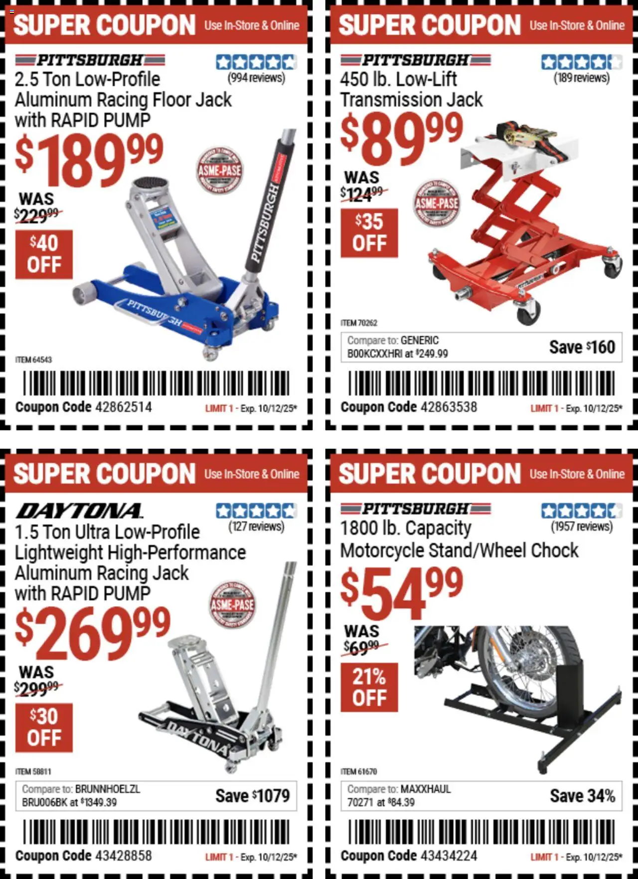 Harbor Freight Coupon Deals - valid from 29.09.2025 | Page: 13 | Products: Pump