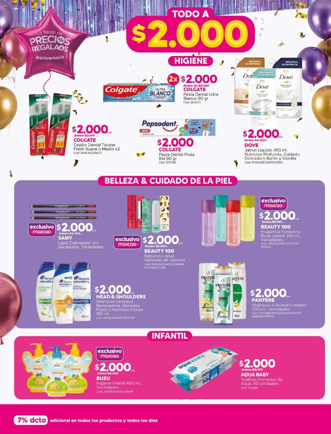 Maicao ofertas  │ válido desde el 01.08.2025 | Página: 4 | Productos: Manzana, Delineador, Shampoo, Toallitas húmedas