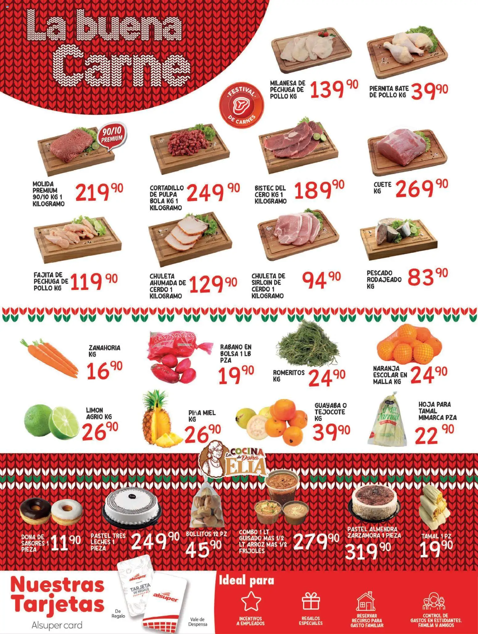 Nuevas ofertas de Alsuper válidas en toda la República Mexicana desde el 16.12.2025. ¡Encuentra las mejores ofertas en Alsuper folleto Saltillo! | Página: 6 | Productos: Milanesa, Bolsa, Limón, Cerdo