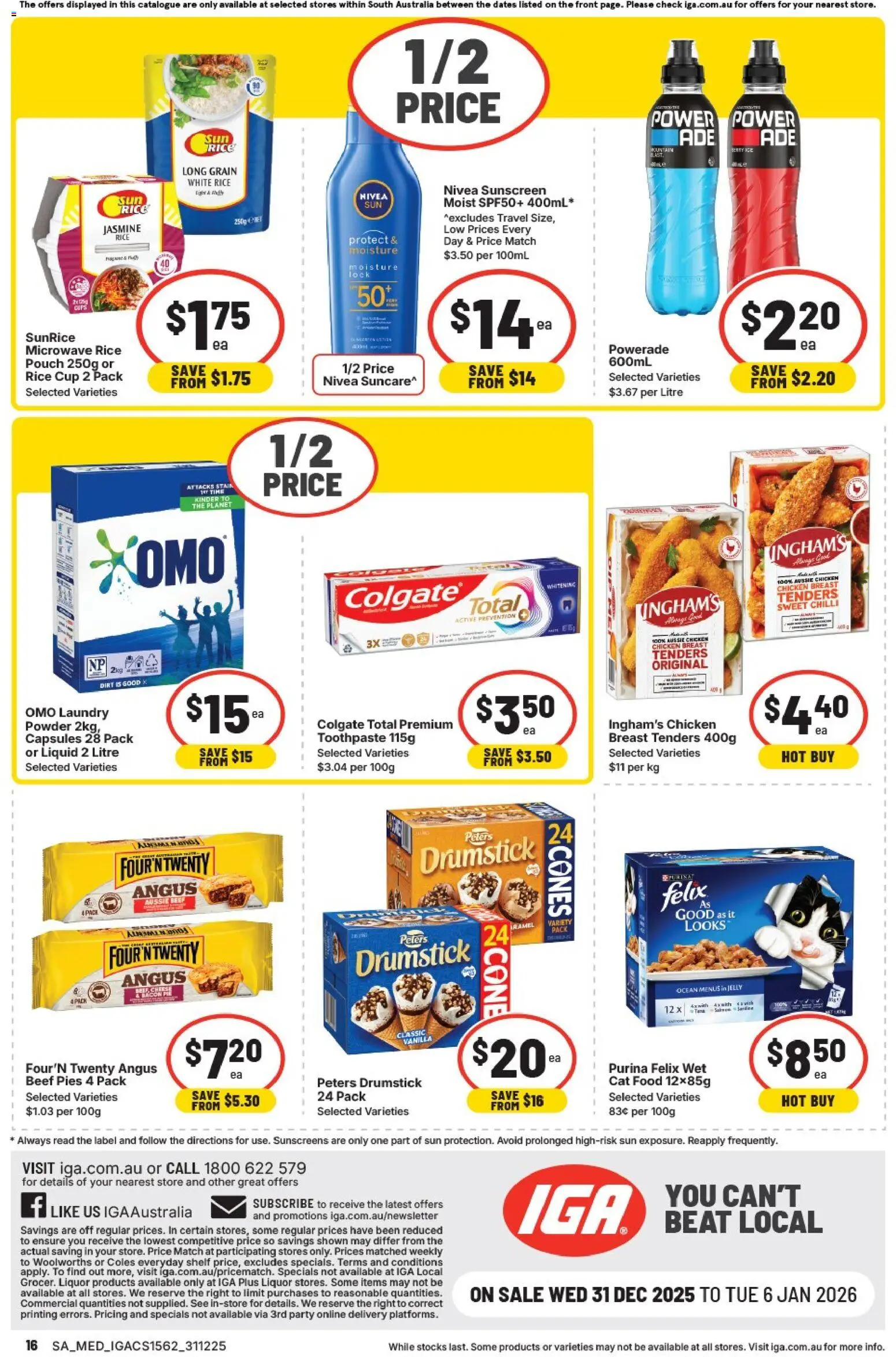 IGA catalogue - valid from 31.12.2025 | Page: 16 | Products: Toilet, Shampoo, Seafood, Turkey