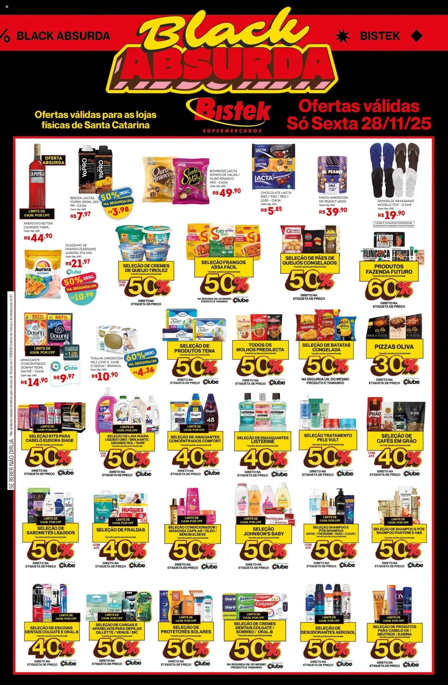 Bistek Supermercados Folheto - válido de 28.11.2025 | Página: 1 | Produtos: Forno, Girando sol, Pasta, Sérum