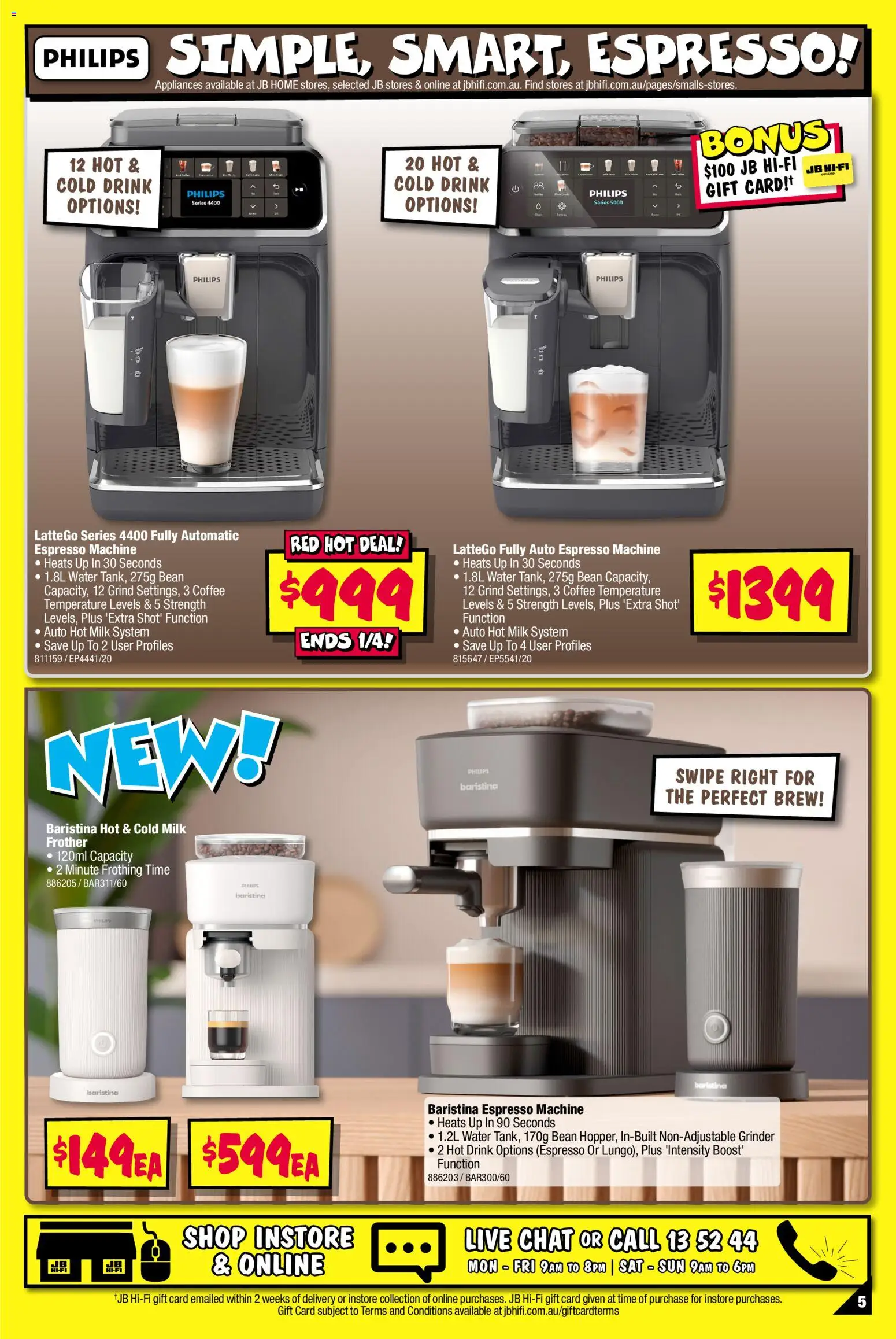 JB Hi-Fi catalogue - valid from 26.03.2026 | Page: 5 | Products: Milk, Coffee, Water, Grinder
