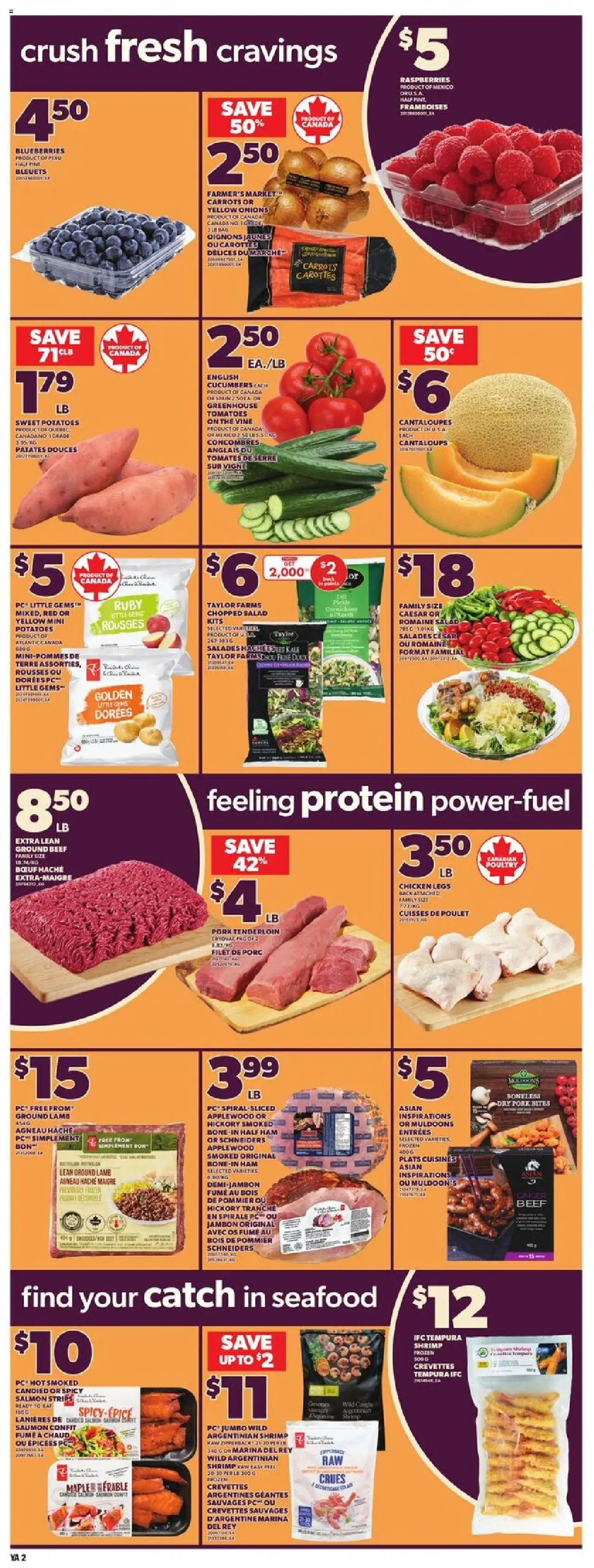 Independent Grocer flyer valid from 09.10.2025 | Page: 5 | Products: Cucumbers, Potatoes, Ham, Chicken