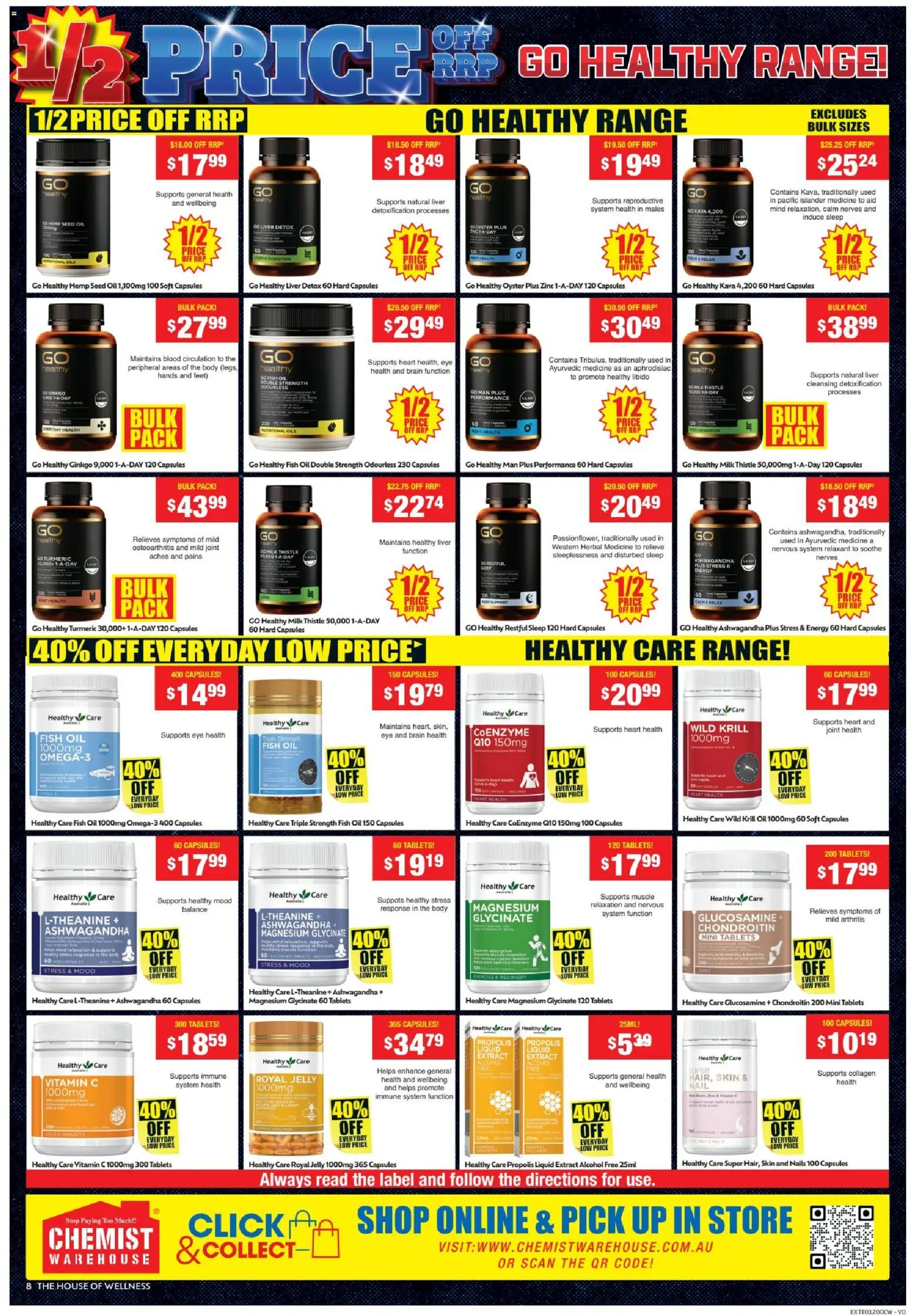 Chemist Warehouse catalogue - valid from 25.12.2025 | Page: 8 | Products: Milk, Oil, Tablets, Vitamin