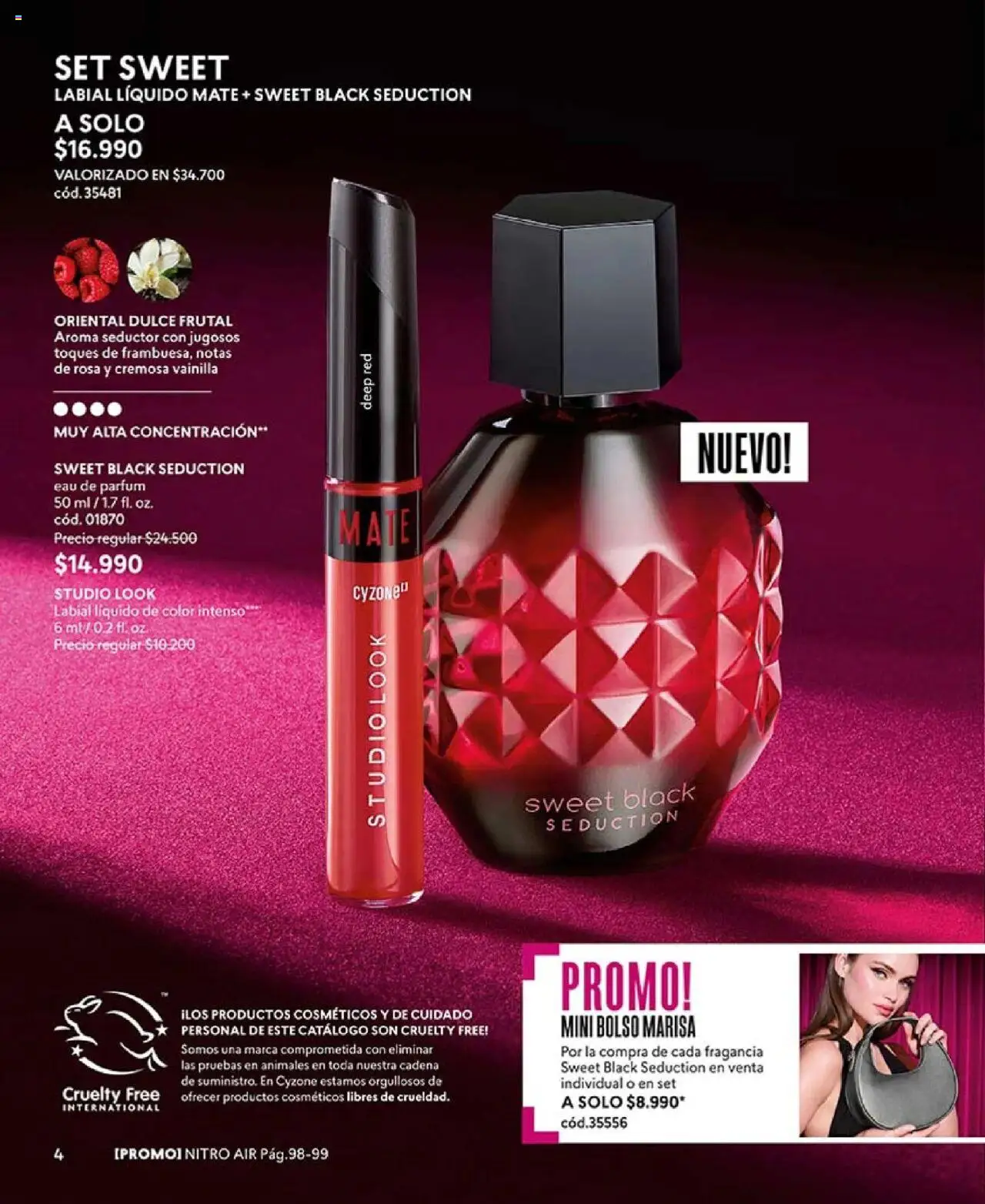 Catálogo CyZone Campaña 14 │ válido desde el 31.08.2025 | Página: 4 | Productos: Fragancia, Mate, Bolso, Individual