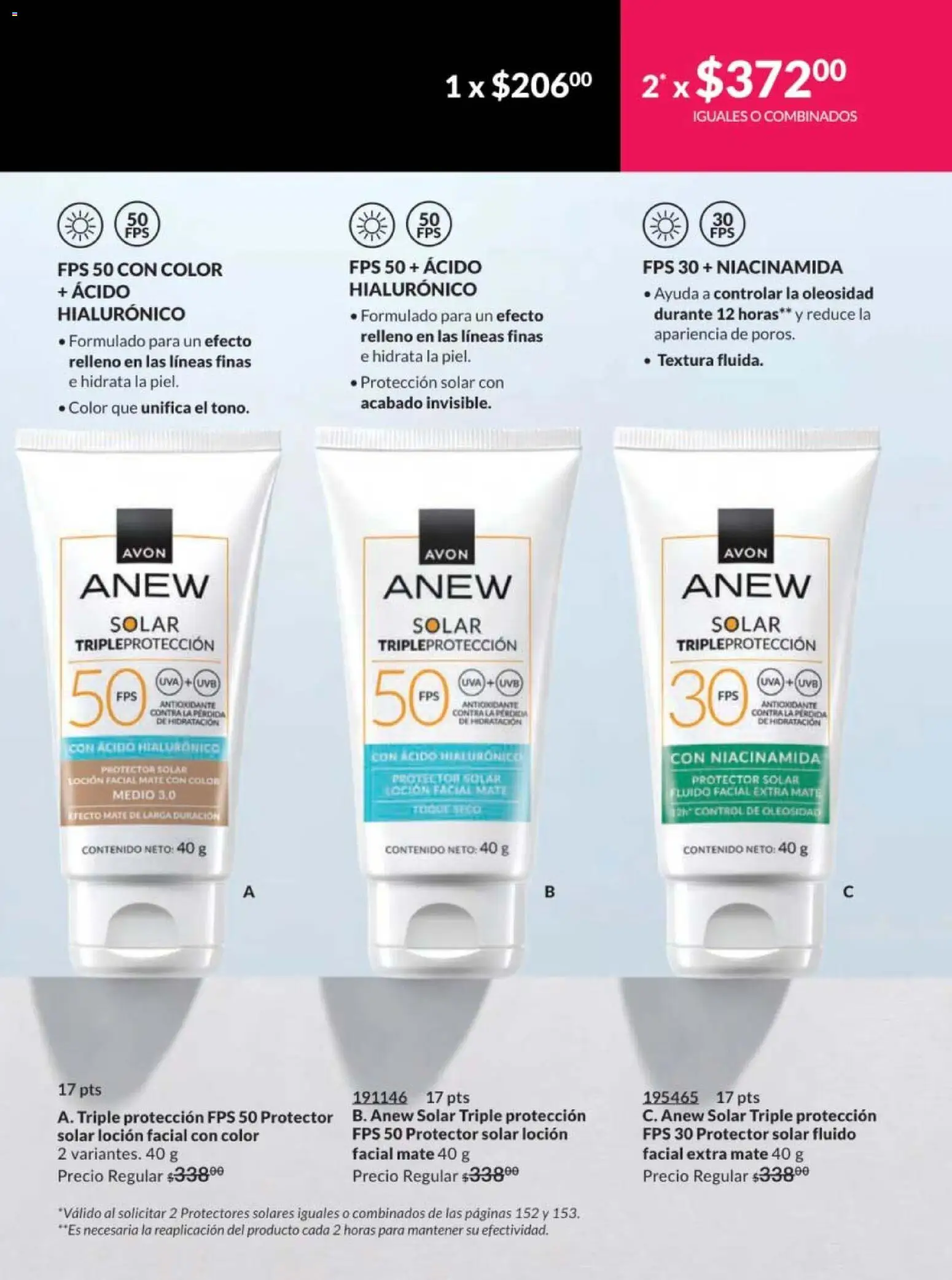 Nuevas ofertas de AVON válidas en toda la República Mexicana desde el 07.11.2025. ¡Encuentra las mejores ofertas en AVON campaña 17 2025! | Página: 157 | Productos: Loción, Uva, Mate, Protector solar