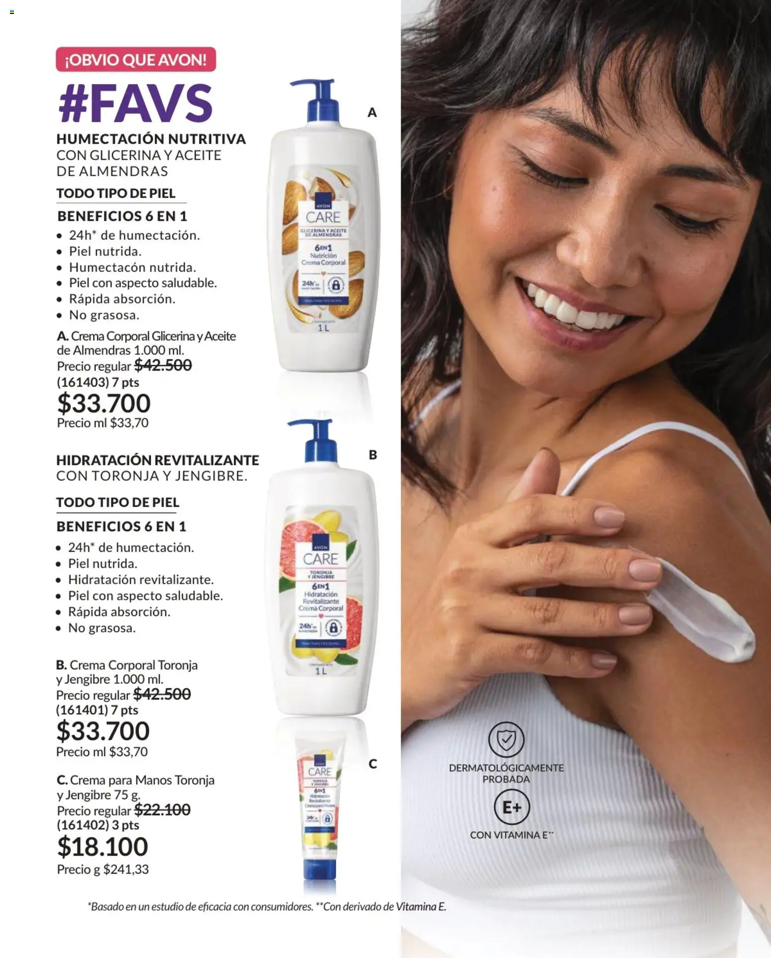 Avon revista - valida desde el 02.01.2026 | Página: 132 | Productos: Almendras, Crema, Toronja, Aceite