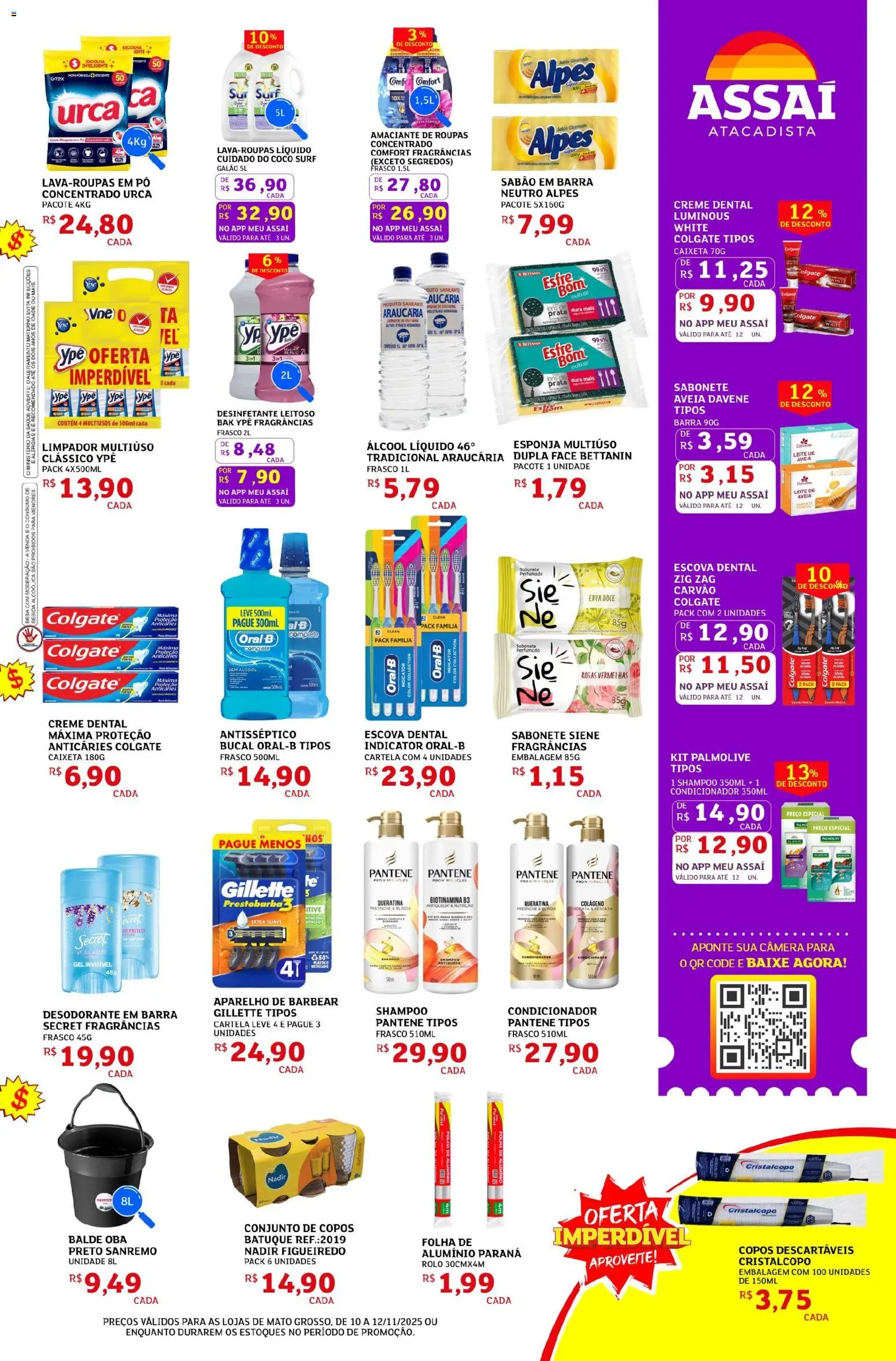 Assaí Atacadista Folheto - válido de 10.11.2025 | Página: 3 | Produtos: Desodorante, Leite de aveia, Amaciante, Desinfetante