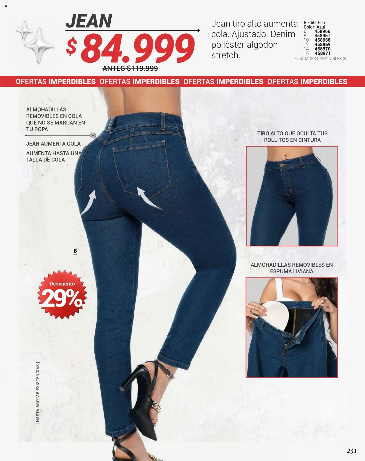 Carmel revista - valida desde el 01.04.2026 | Página: 231 | Productos: Espuma, Algodón, Jean, Ropa