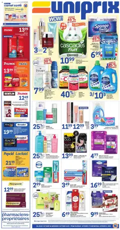 Preview of Uniprix weekly flyer / circulaire from shop Uniprix valid from 02.10.2025
