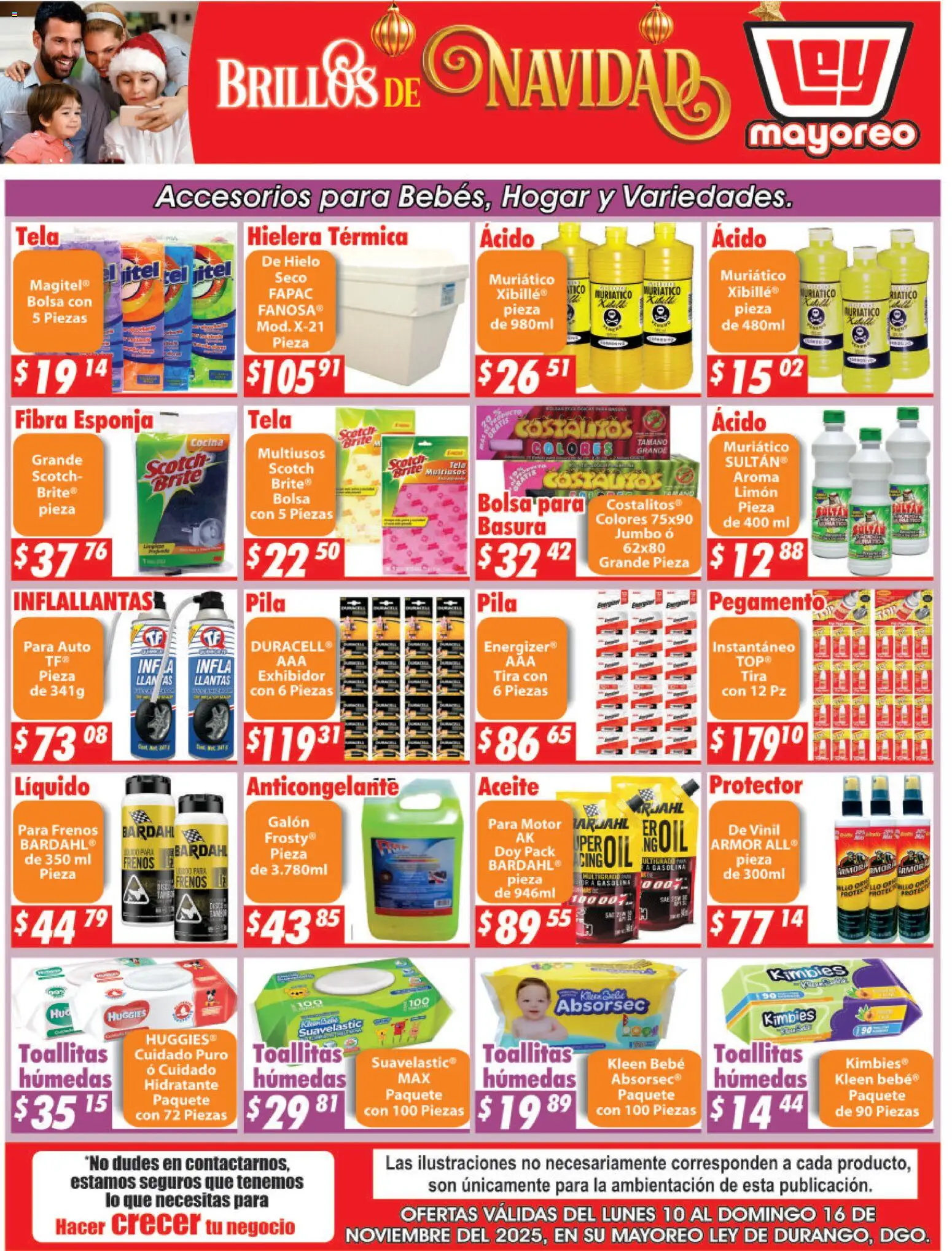 Nuevas ofertas de Casa Ley válidas en toda la República Mexicana desde el 10.11.2025. ¡Encuentra las mejores ofertas en Casa Ley folleto Mayoreo! | Página: 2 | Productos: Bolsa, Limón, Toallitas húmedas, Pila